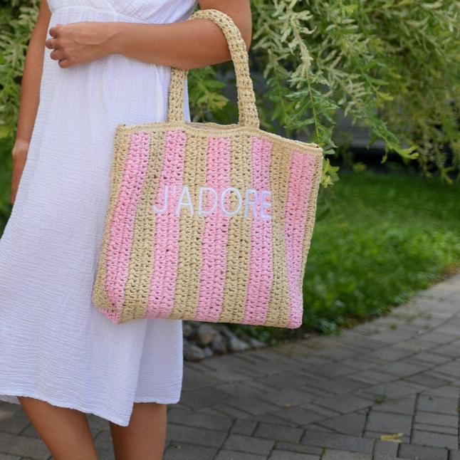 Gestrickter Shopper "Jadore"