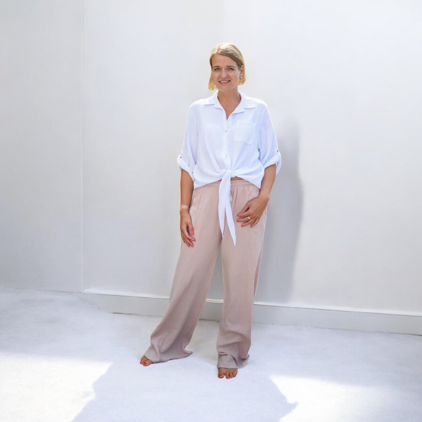 Tallhose "Sarah" aus Musselin bis Größe 44/46