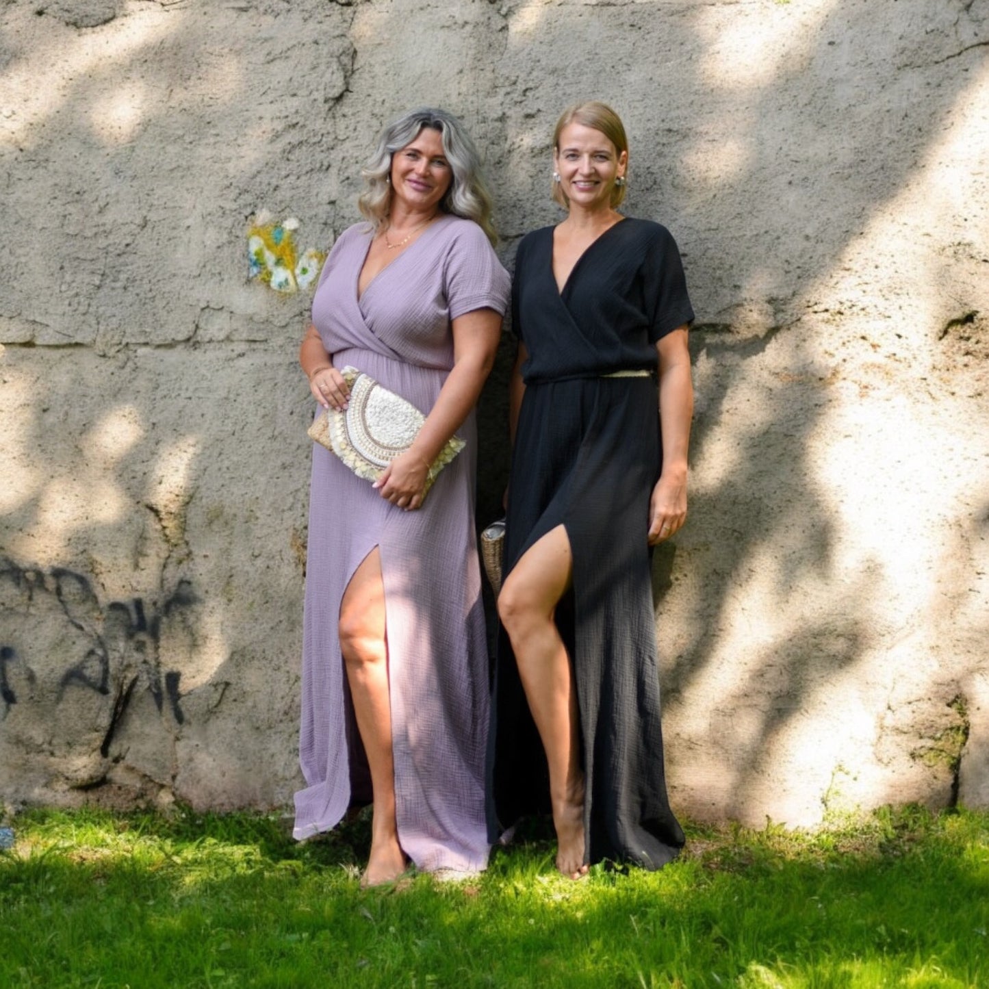 Maxikleid "Kati" aus Musselin bis Größe 46/48