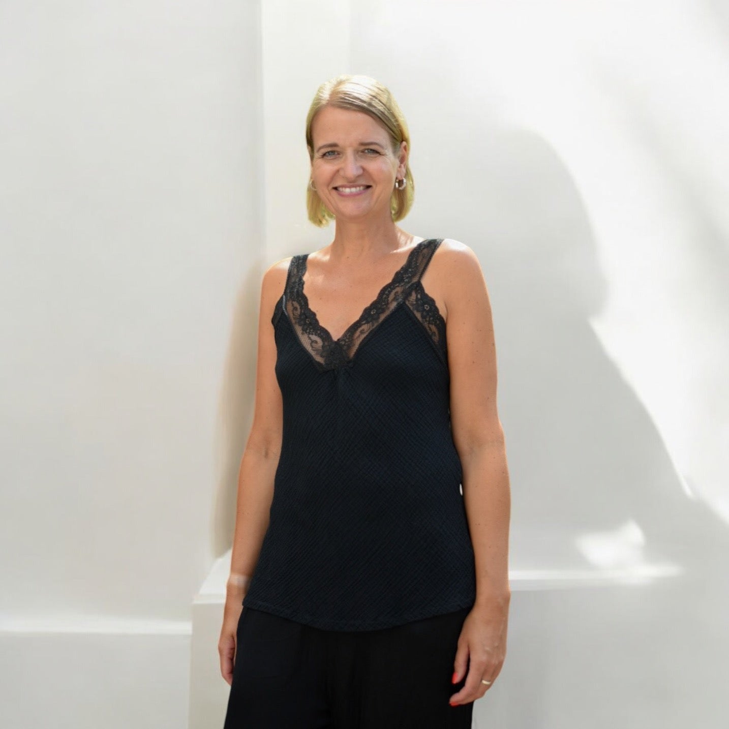 Spitzentop "Helena" aus Musselin