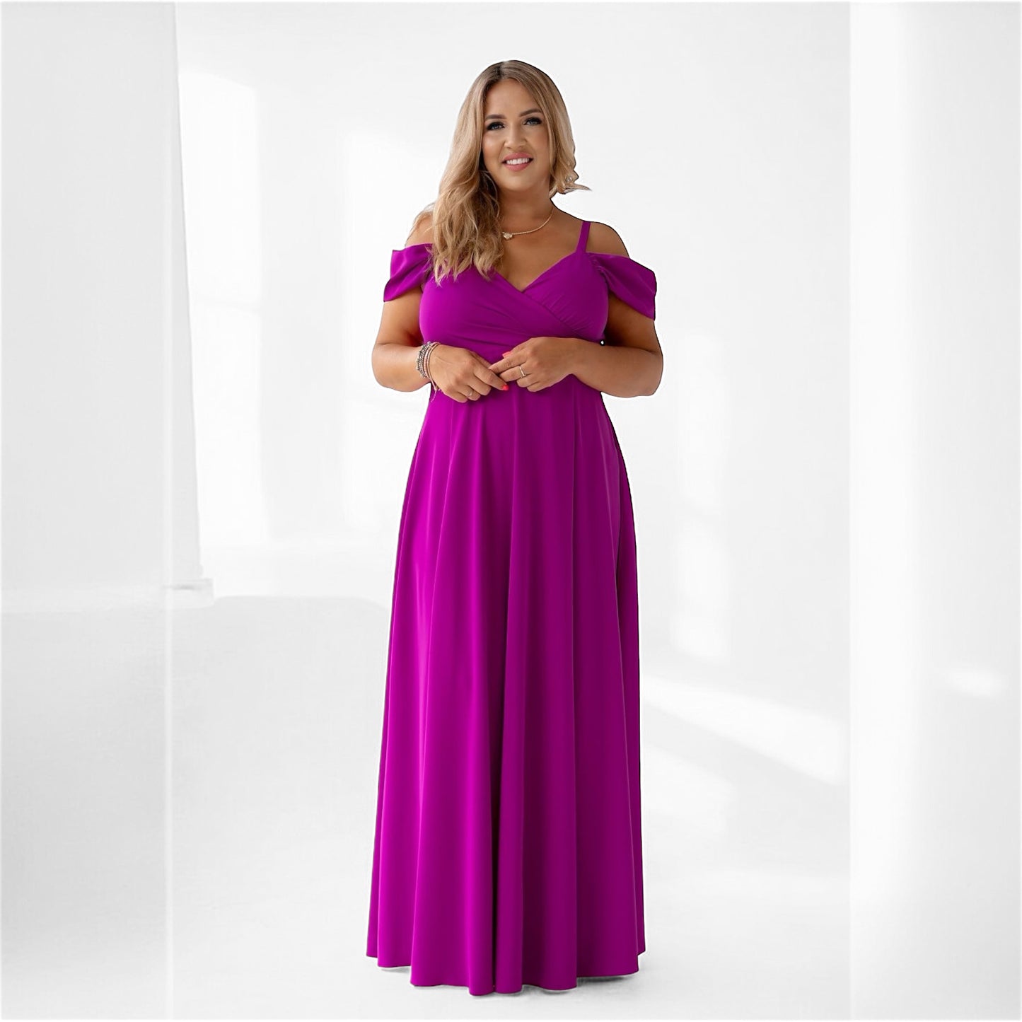 Abendkleid off-shoulder