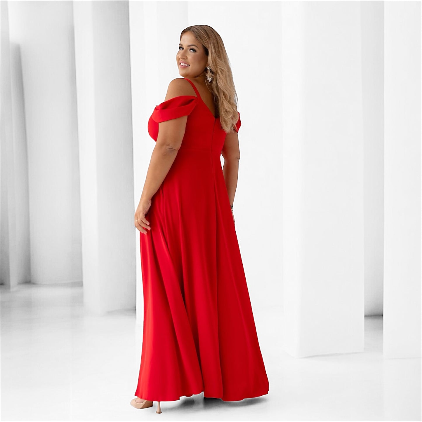 Abendkleid off-shoulder