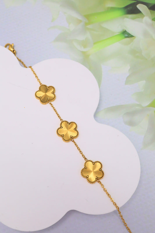 Armband "Kleeblatt" Gold